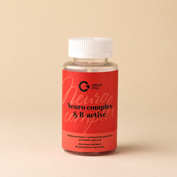 Neuro Complex & B-Active  (Нейрокомплекс з активними формами вітамінів групи В) (60 капс.)  від GREEN VISA  65/003 фото