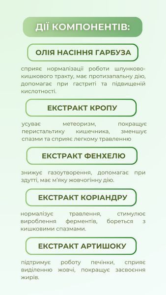 Капсули для покращення травлення (120 капс.) Грін-Віза (Green-Visa) 00/005 фото