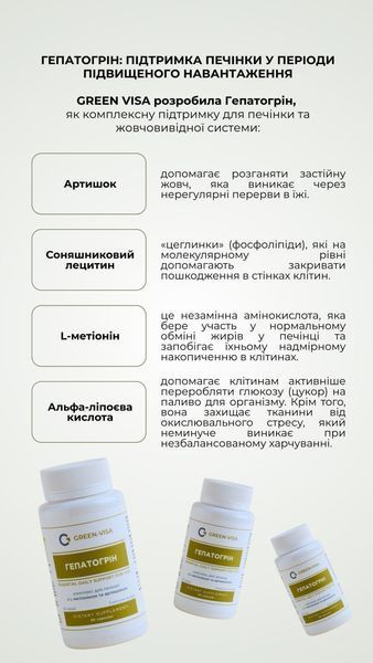 Гепаторгін (90 капс.) Грін-Віза (Green-Visa) 01/221 фото